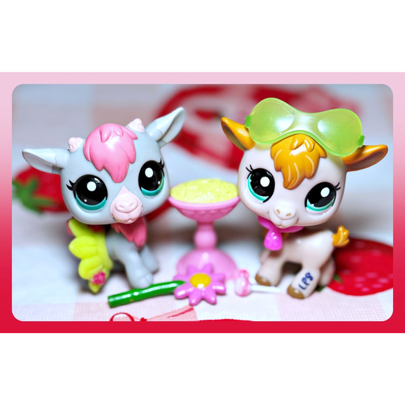 Authentic Littlest Pet Shop LPS G3 #2299 G7 #59 Billy Goat Country Fair Farm Lot - Picture 1 of 10